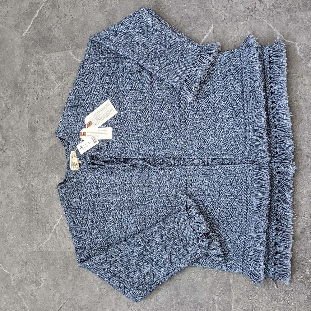 🎊HP🎊❄️$348 Current/Elliott Cable Fringe Sweater - Picture 4 of 9